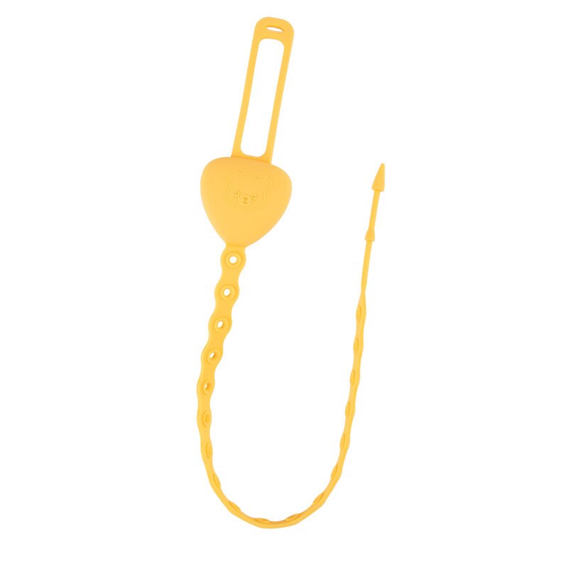 Silicone Baby Bijtring Fopspeen Ketting Kind Fopspeen Anti Ketting Voor Pasgeborenen Peuter Speelgoed Geboorte: Yellow