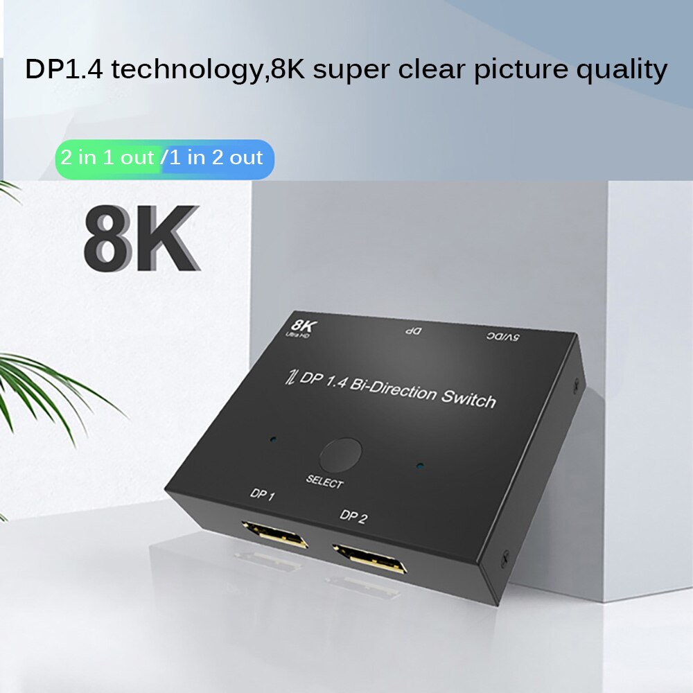 3D View Prestaties Twee-weg Schakelaar 3D Mini 3-Poort Hdmi Switch 1.4b 8K Switcher Hdmi Splitter 1080P 3 In 1 Out Poort Hub