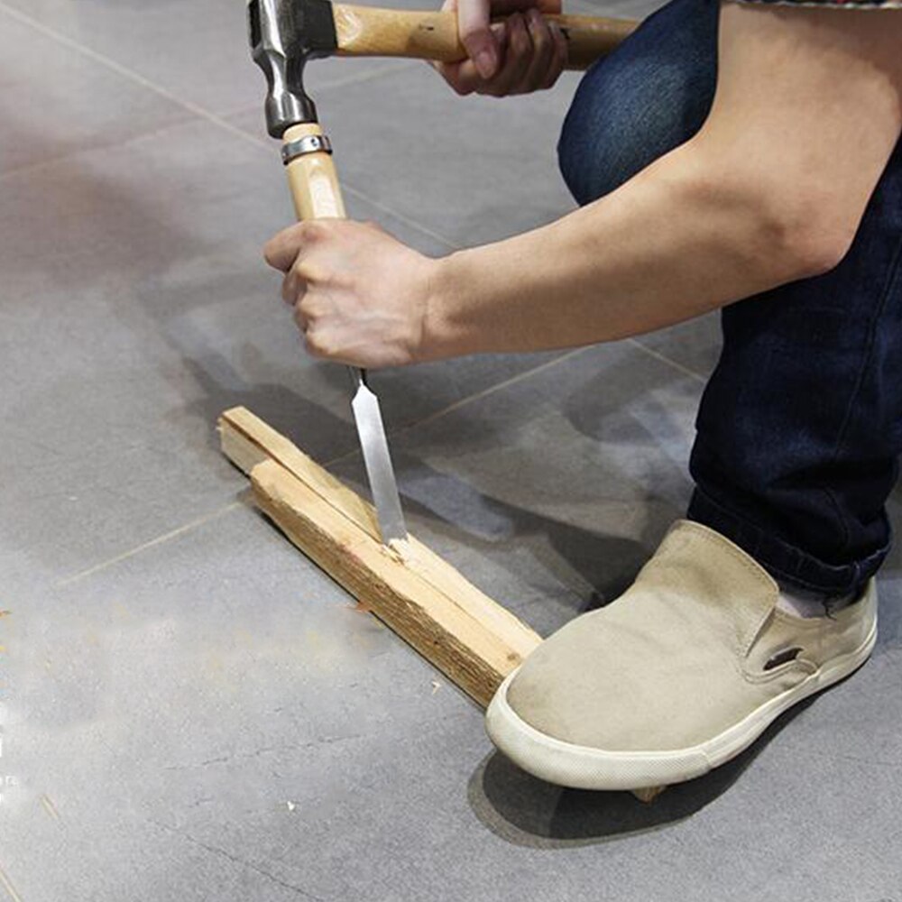 4Pcs Wood Carving Knife Flat Chisel Kit Hand Tools With Wooden Handles 6-24mm Woodworking Accessories