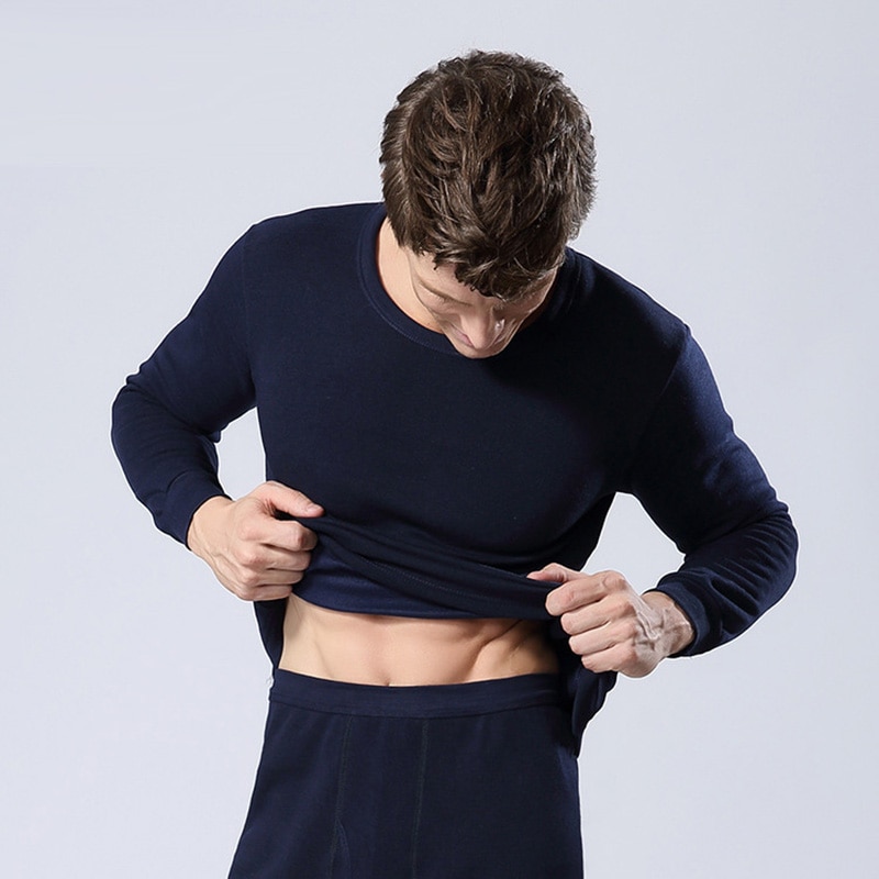 LUWCON Brand Underwear Long Johns Winter Mens Warm Thermal Underwear Add wool Long Johns Thick Plus Thermal Long Johns Sets