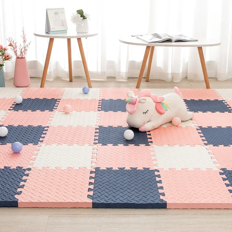 Tapis de sol en mousse pour enfants, 2.5cm d'épaisseur, couture pour enfants, ramper, escalade, maison, chambre à coucher, salon, Tatami
