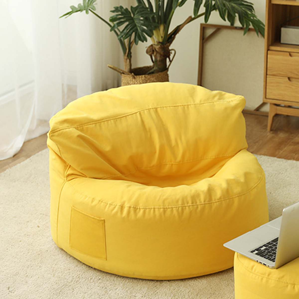 Comfortable Bean Bag Lazy Sofas Cover Chairs without Filler Linen Cloth Bean-Bag Lounger Seat Pouf Puff Couch Tatami Living Room