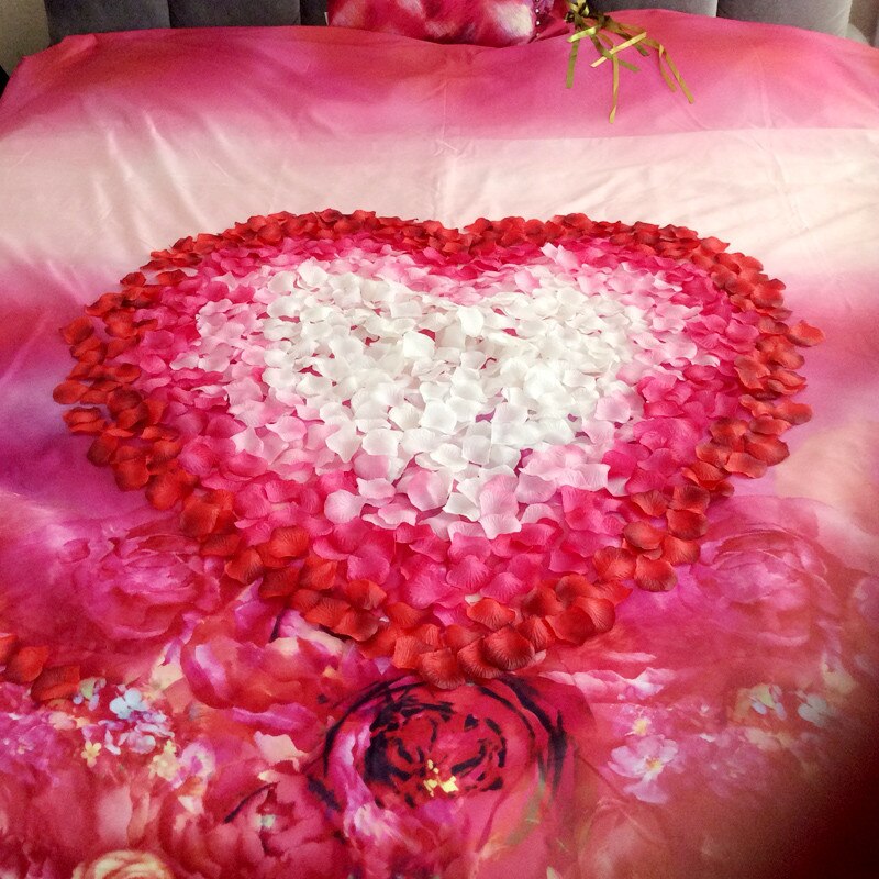 1000pcs Artificial False Petals Silk Fabric Rose Petals Wedding Decorative Party Romantic Flower Girl Throw Petal 5z