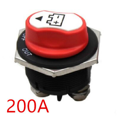 50A/200A/300A Battery Isolator Waterproof Master Disconnect Switch Power Cut For Car Truck Boat Car Battery Switch: 200A