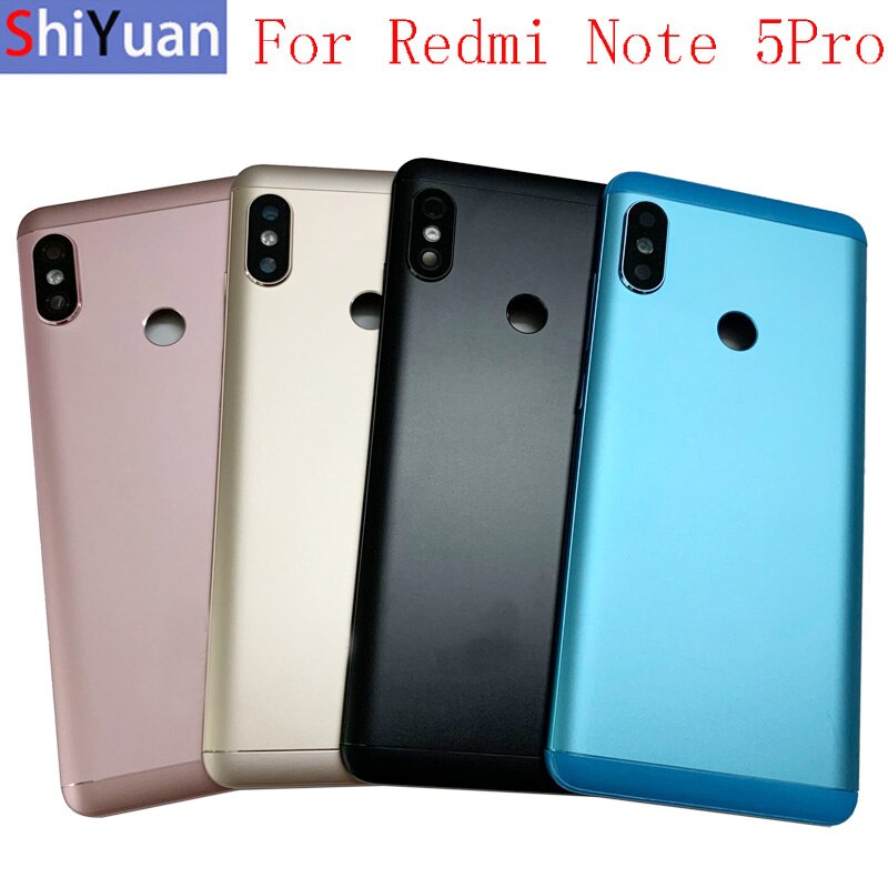 Coque de remplacement pour Xiaomi Redmi Note 5 Pro Note 6 Pro, couvercle de batterie avec autocollant adhésif