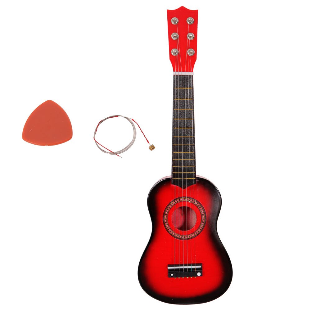 25 Inch Guitar Musical Instrument Guitar Acoustic Guitar Simple Style Guitar: Red