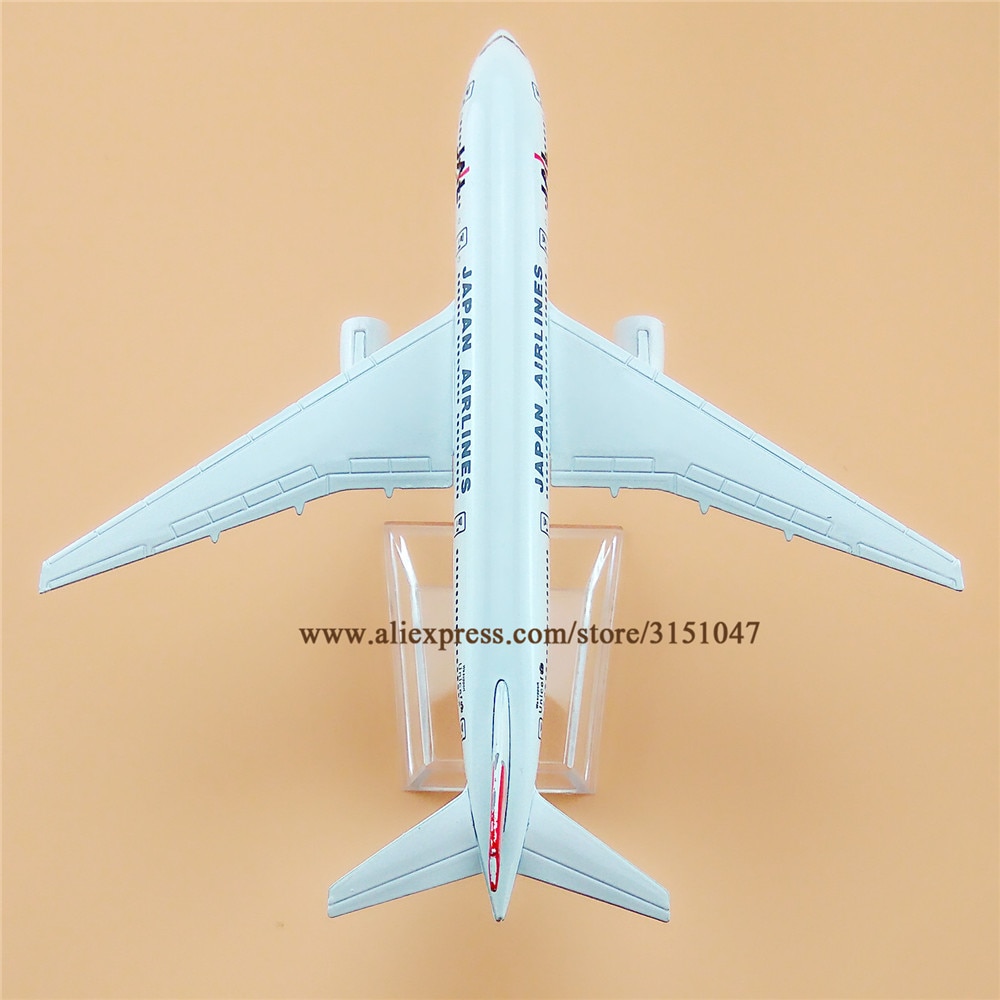 Alloy Metal Air JAL Japan Airlines B777 Airplane Model JAL Boeing 777 Airways Plane Model Stand Aircraft Kids 16cm