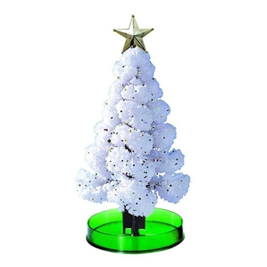 Árbol de Navidad para niños, árbol misterioso, crecimiento de cristal mágico, suministros para de Navidad de cumpleaños, árbol de cerezo, Santa, muñeco de nieve, decoración: Christmas Tree 1