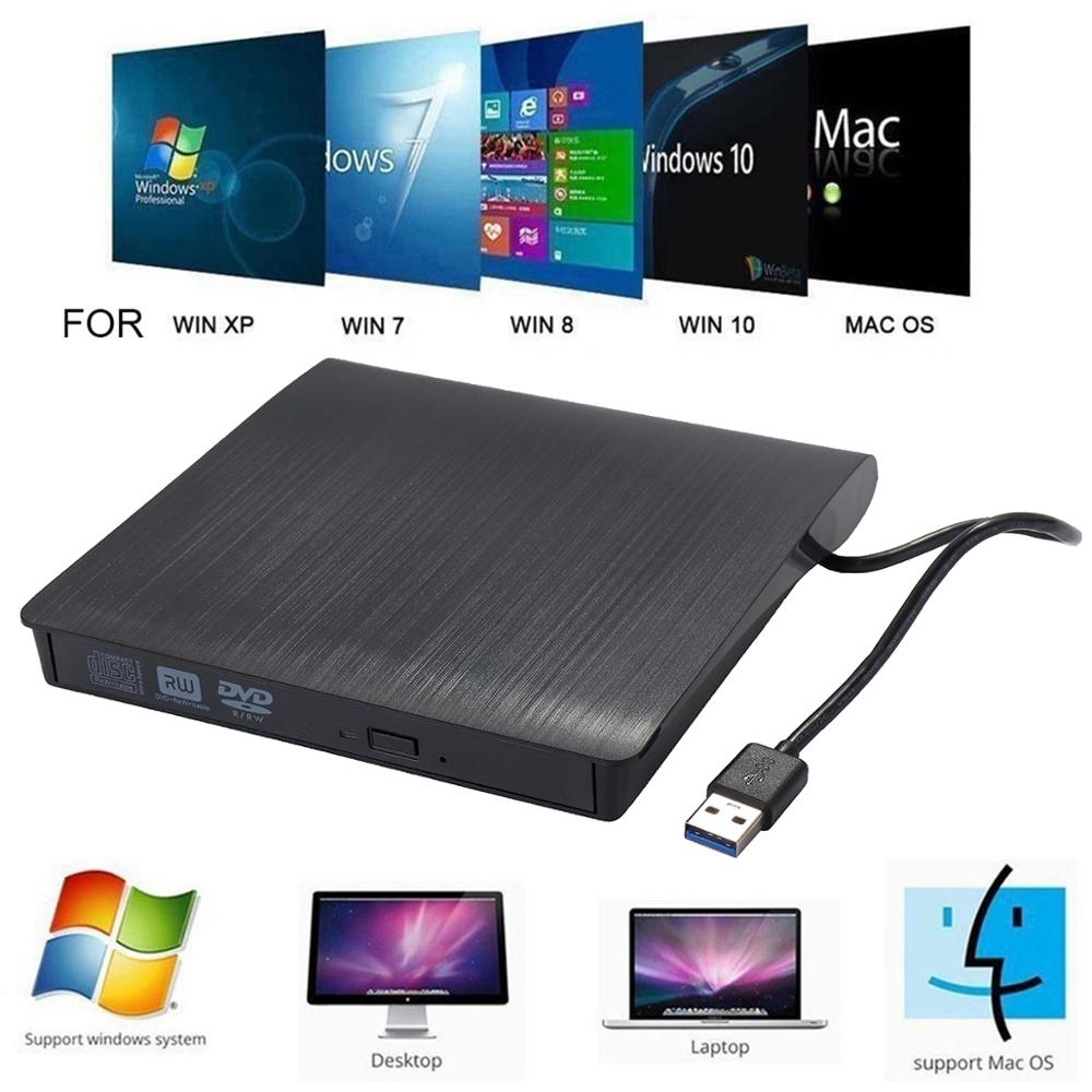 Draagbare Ultra Externe Cd Dvd Drive Usb 3.0 Optische Drive Brander Schrijver Voor Laptop Desktop Mac Macbook Etc. .. Voor