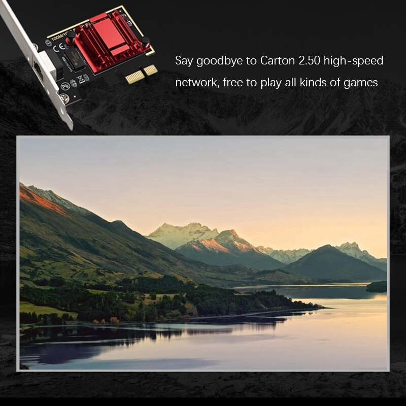TXA092 Computer Network Card, High-Speed and Stable 2.5G Gigabit Gaming Dedicated Diskless Network Card for Desktop