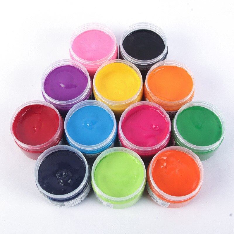 1PCS 100ml Gouache Paint Colour Pigmen Watercolor Textile Painting Students Art Supplies