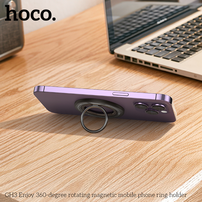 Magnetyczny uchwyt na telefon komórkowy HOCO GH3 kompatybilny z iPhone 12 13 14 15 16 Series do MagSafe Obrotowa podpórka 360 stopni