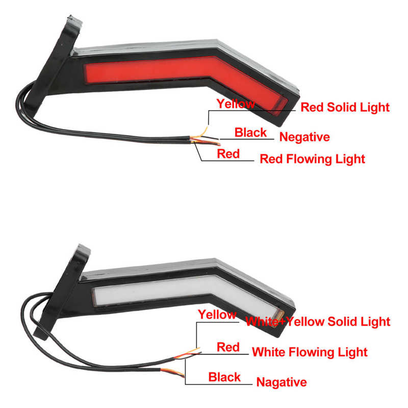 Feu de gabarit latéral LED universel, lampe de dégagement 12/24V pour SUV Bus bateau remorque camion voiture style