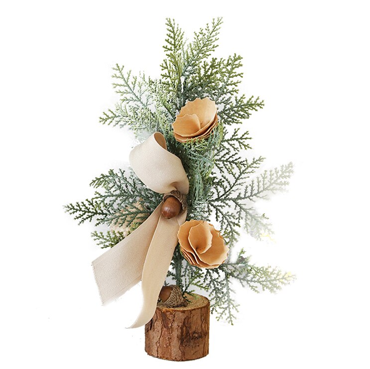 Pine Needle Bonsai with Pot Artificial Plant/Flowers Wedding/Christmas Balcony Bonsai Winter Home Decor Supplies: c