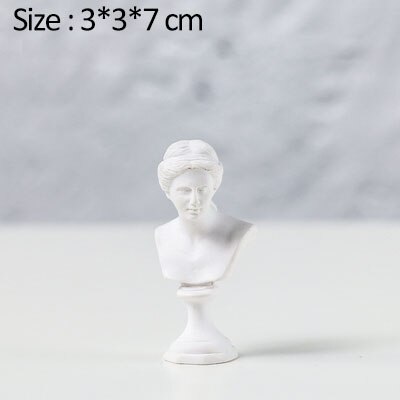 Noordse klassieke figuur gipsen beeld moderne minimalistische hars ambachten retro 3d mini schets avatar kunst model huisdecoratie: Mini-g