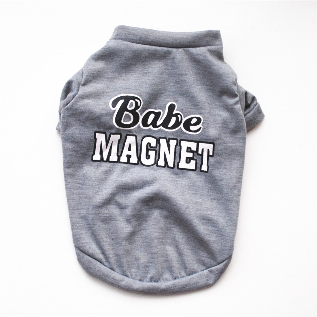 Printed Summer Pets Tshirt Puppy Dog Clothes Pet Cat Vest Cotton T Shirt Pug Apparel Costumes Dog Clothes: gray / xs-19cm 30x20cm
