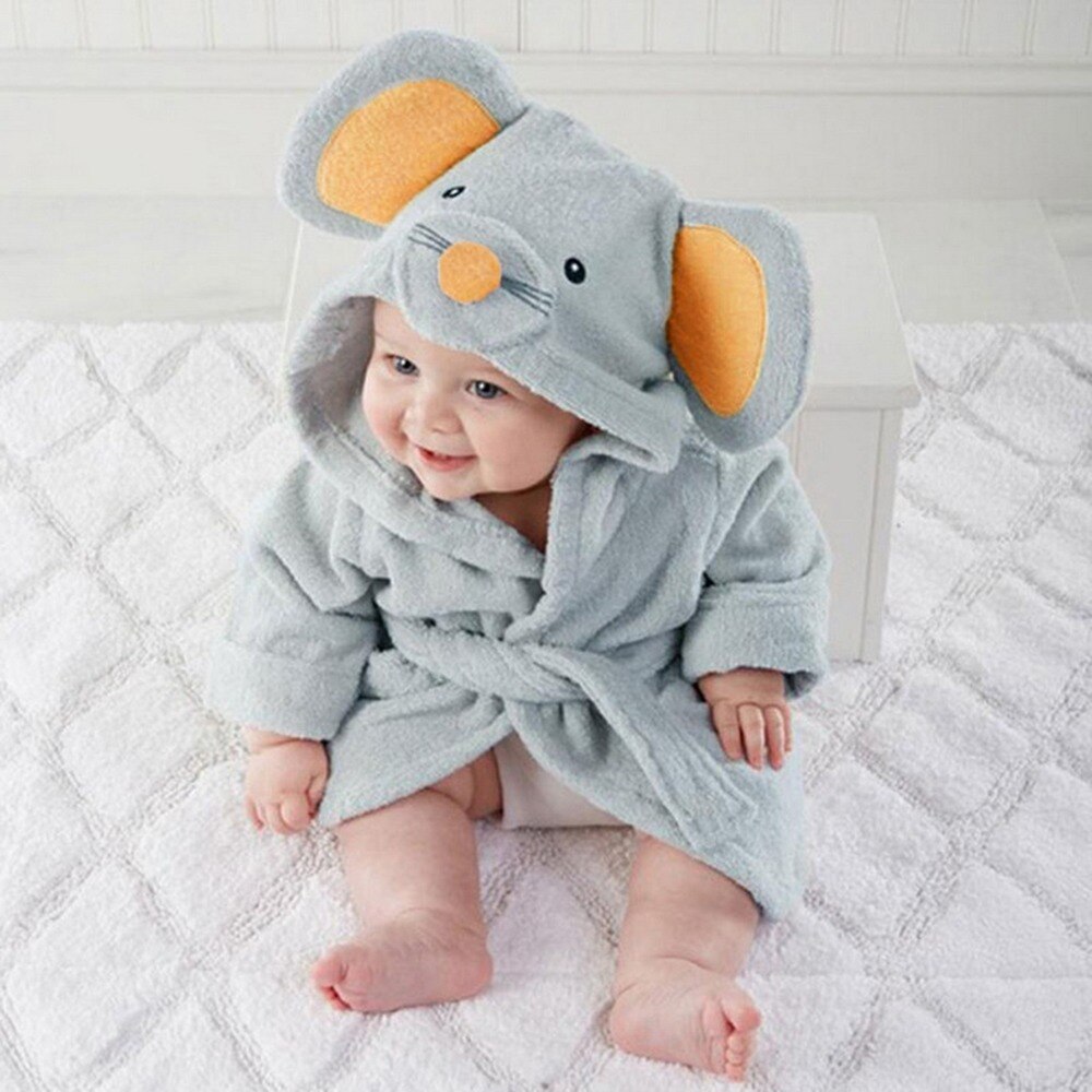 0-2Y Mooie Baby Meisjes Cartoon Hooded Badjas Leuke Baby Zoo Hooded Badjas Cartoon Yukata: 6