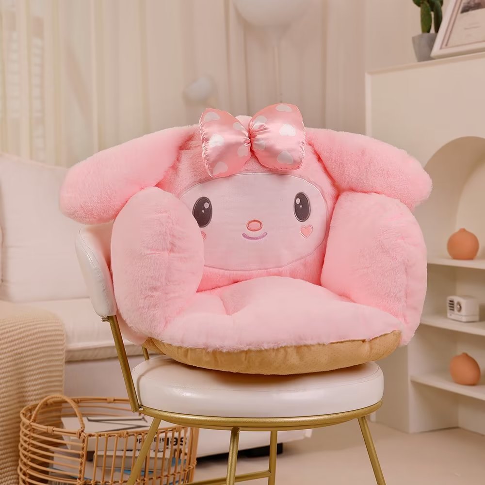 Sanrio süß meine Melodie Sitzkissen Pom Pom Purin Sitzkissen für Stuhl warmen Hintern Hangyodon Rücken kissen rutsch feste Wohnkultur: Rosa
