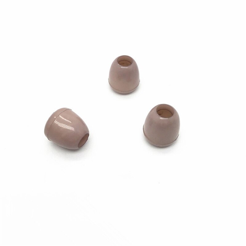 30Pcs Height 13mm hole 5mm /7.5mm Bell Stopper With Cord Ends Lock Stopper Plastic Toggle Clip for Paracord Clothes Accessories: Transparent
