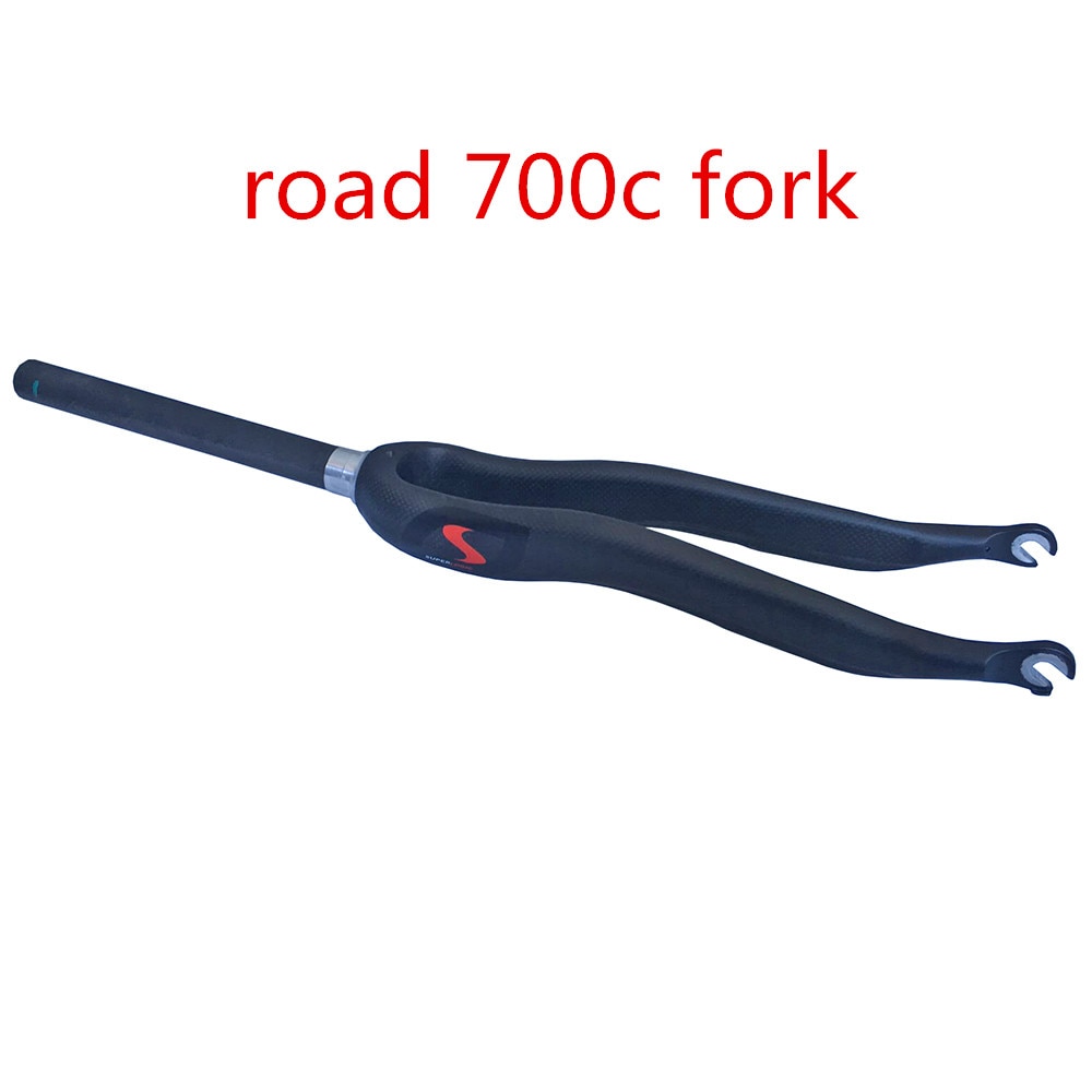 Horquilla de carbono T800 700C 1-1/8 mate/brillante 3k V para freno de bicicleta de carretera, accesorios para bicicleta de carretera