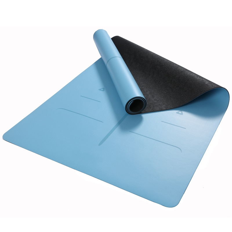 Pu Natuurlijke Rubber 5Mm Yoga Mat Antislip Verruim Yoga Mat Met Positie Lijn Gym Fitness matten Yoga Pads Tapijt Tas