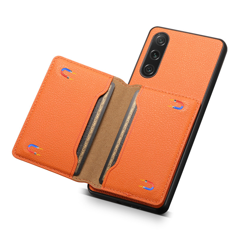 EUCAGR-funda de teléfono tipo billetera de cuero PU multifuncional de lujo, funda para Sony Xperia 1 5 10 IV 1V 10V 5III, funda con tarjetero