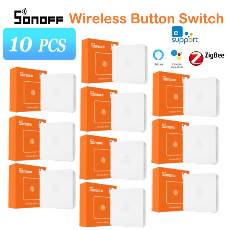 Sonoff snzb -01 trådløs bryter smart hjem zigbee versjon praktisk knapp fungerer med sonoff zigbee bridge ifttt ewelink app