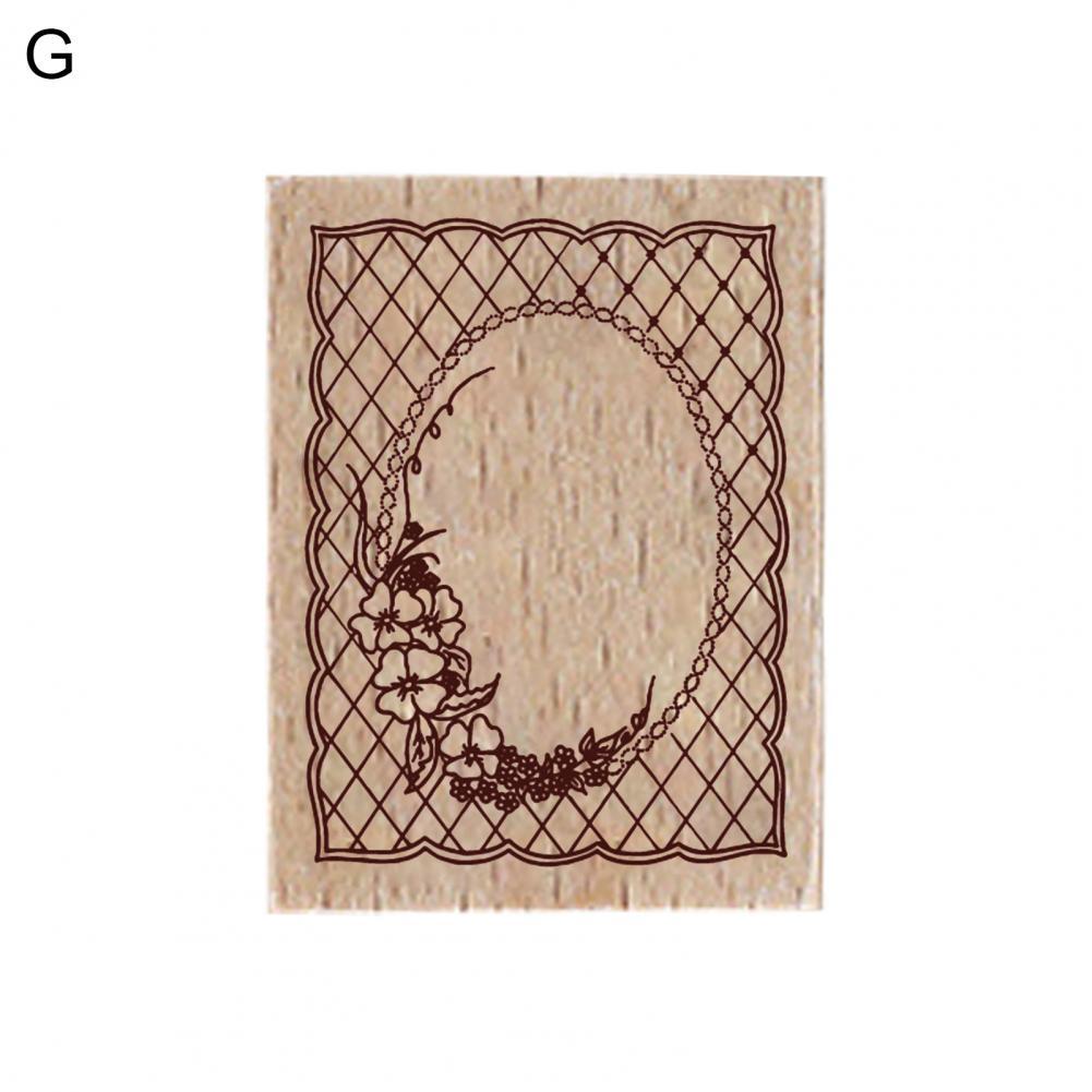 Stamp Seal Mold Three-dimensional Carving Portable Safe Handbook Diary Wooden Stamp Stamp Seal for Handicraft: G