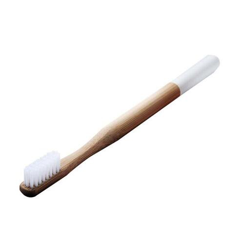 Milieuvriendelijke Natuurlijke Bamboe Houtskool Tandenborstel Zachte Haren Lage Carbon Houten Handvat Tandenborstel Oral Care: white