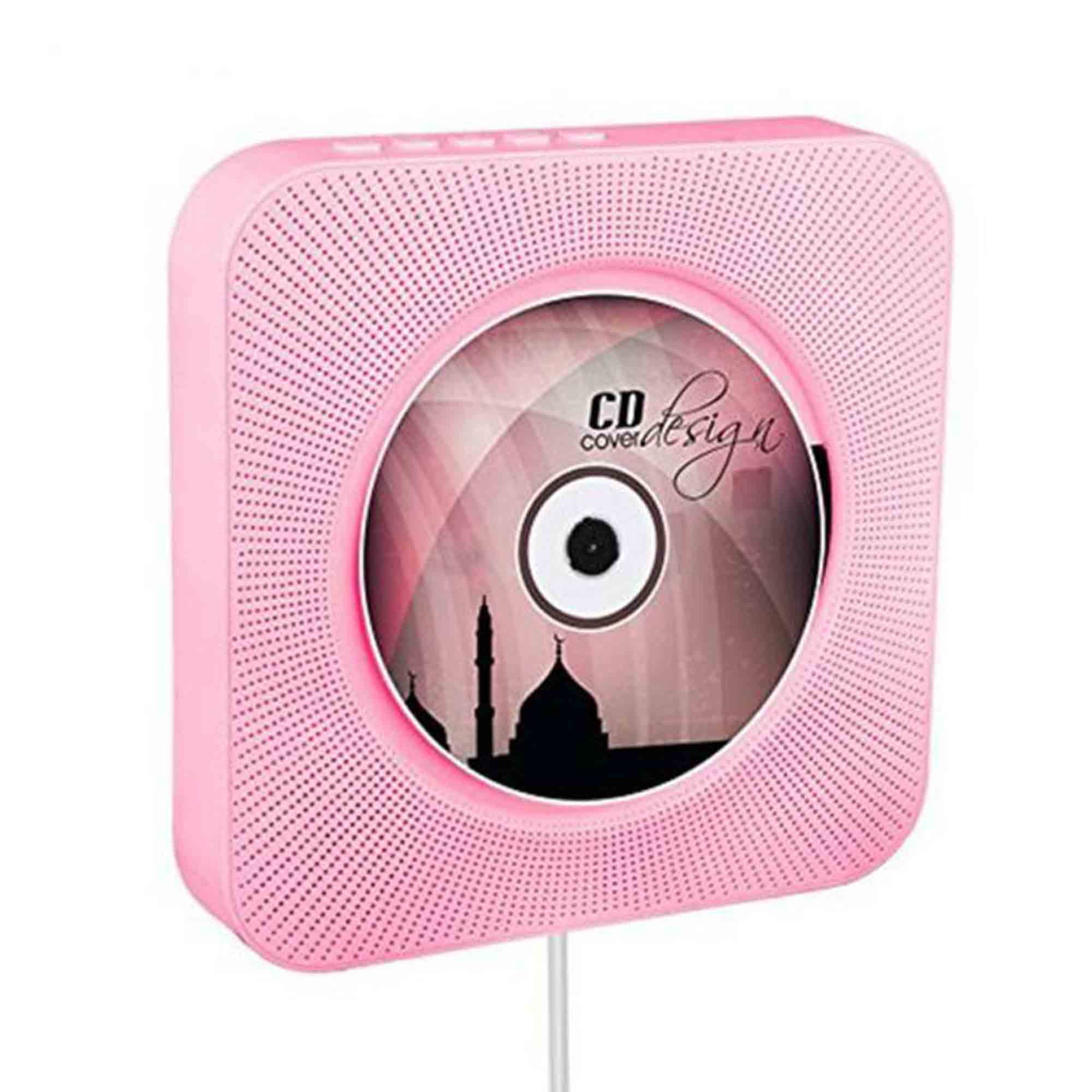 Mini lecteur CD Portable, Bluetooth, haut-parleur stéréo, écran LED, lecteur de musique, avec télécommande IR, FM