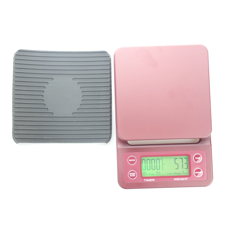 ABFP Home Multi Function Electrical V60 Coffee Scale With Timer 0.1-3000G Barista Tool Portable Mini Drip Scale Baking Lcd
