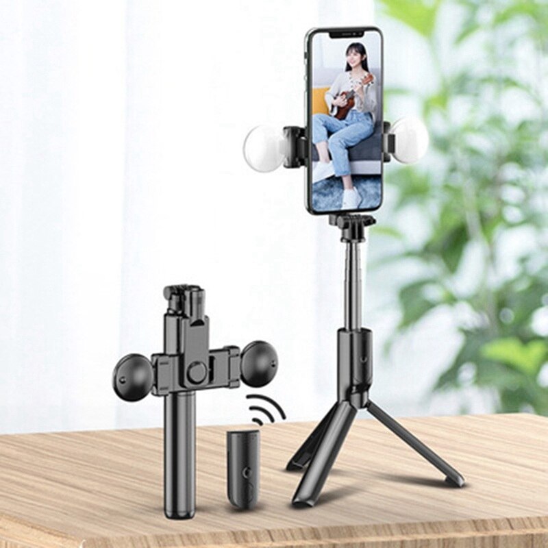 Konesam K&f Concept Alüminyum Tripod Selfie Stick, Telefon Ve Kamera Uyumlu, Blu