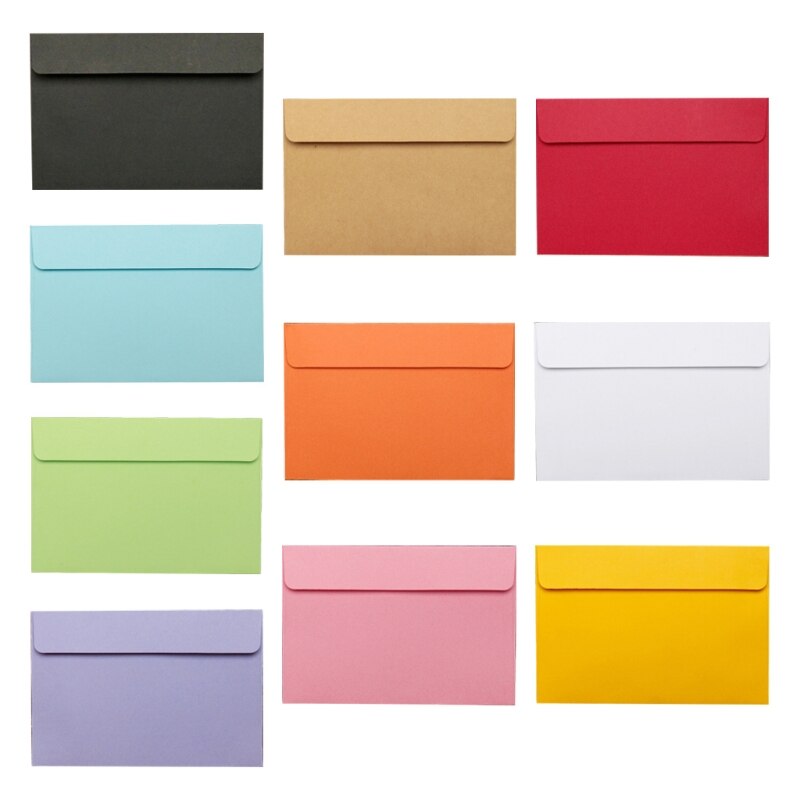 50pcs Vintage Large Envelopes Postcard Letter Stationery Paper Greeting Card Envelope Retro School Office