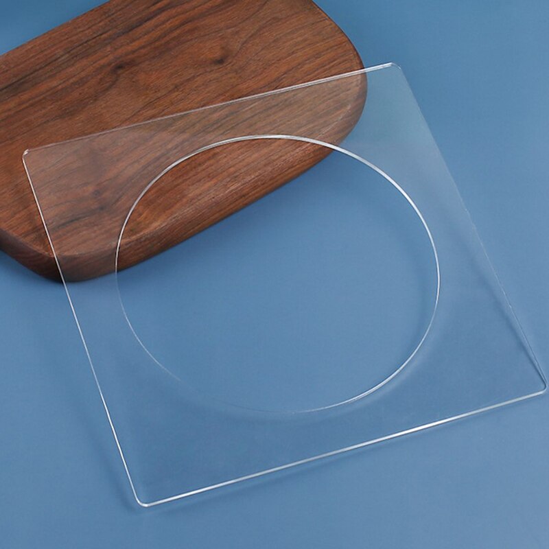 Clear Acrylic Round Cake Disk Square Discs Circle Base Boards Boards In Acrylic