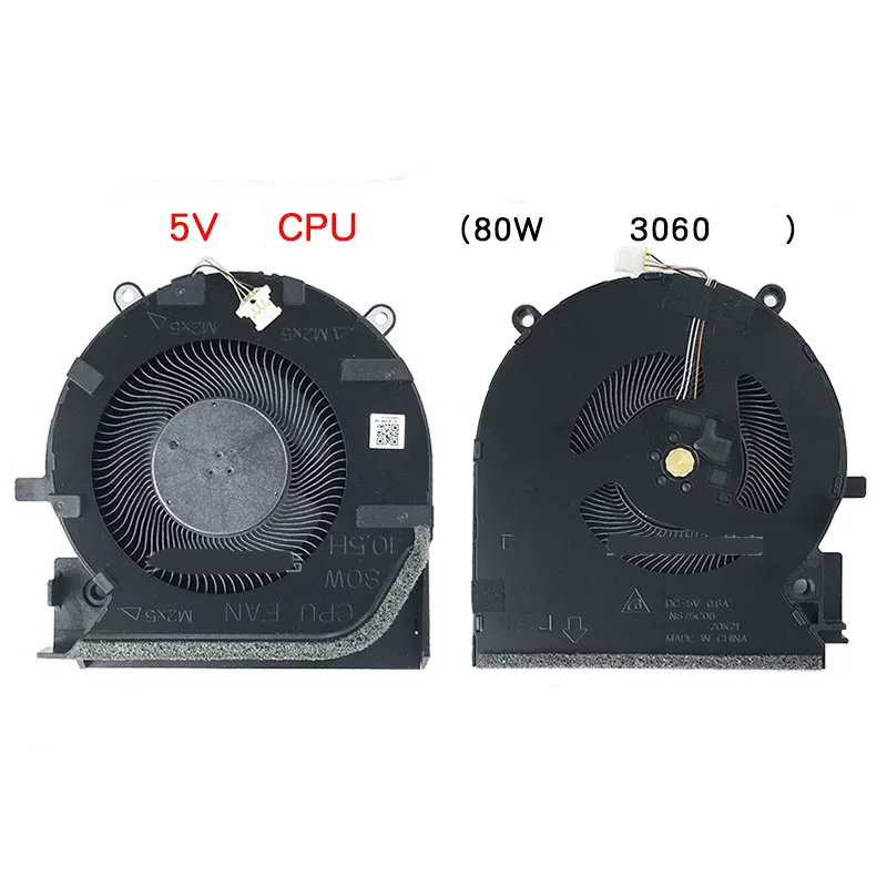 ventilador de refrigeración genuino para CPU de ordenador portátil GPU para HP Victus 7/8 16-D 16-E TPN-Q263 Q264 M75721 M75723 M7572: Verde