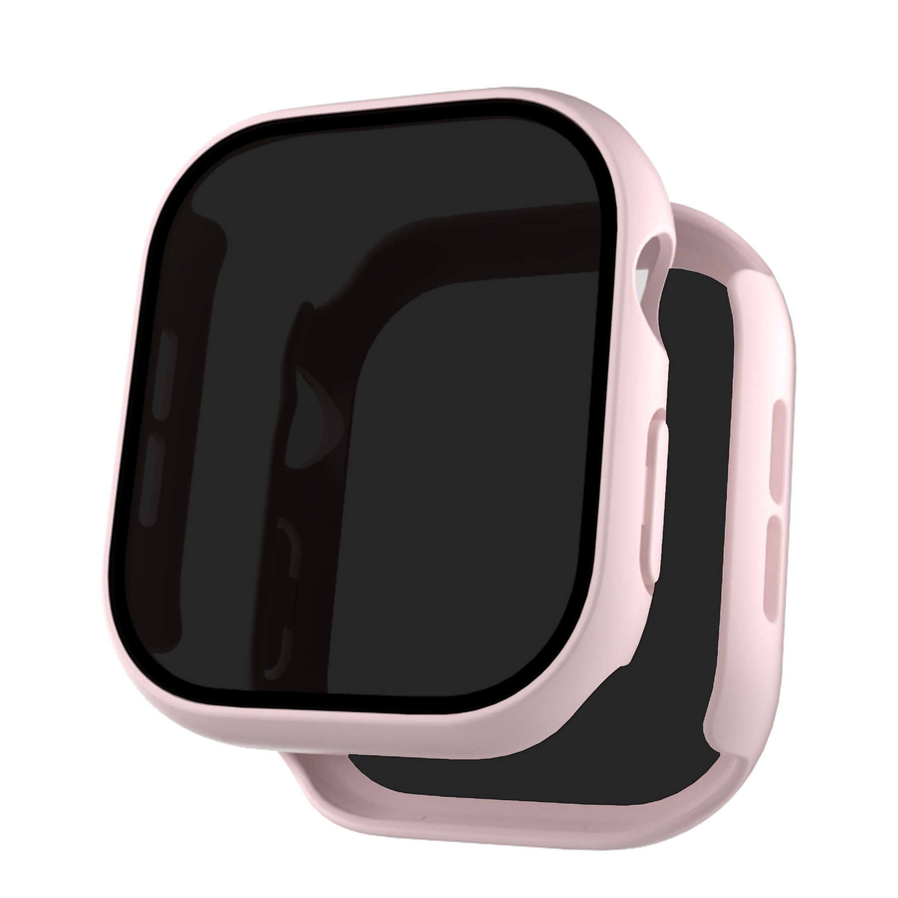 Lasi + kotelo apple watch series 10: 42mm 46mm , yksityisyyttä suojaava näytönsuoja, kova tietokoneen suojakansi iwatch  s10 -lisävarusteille: Musta / 2 - 3.9 tuumaa