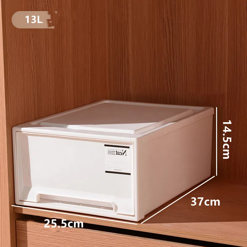 Drawer Style Storage Box Stackable Container Save Space High-capacity Clothes Organizer for Multi Purpose Storage Box: green