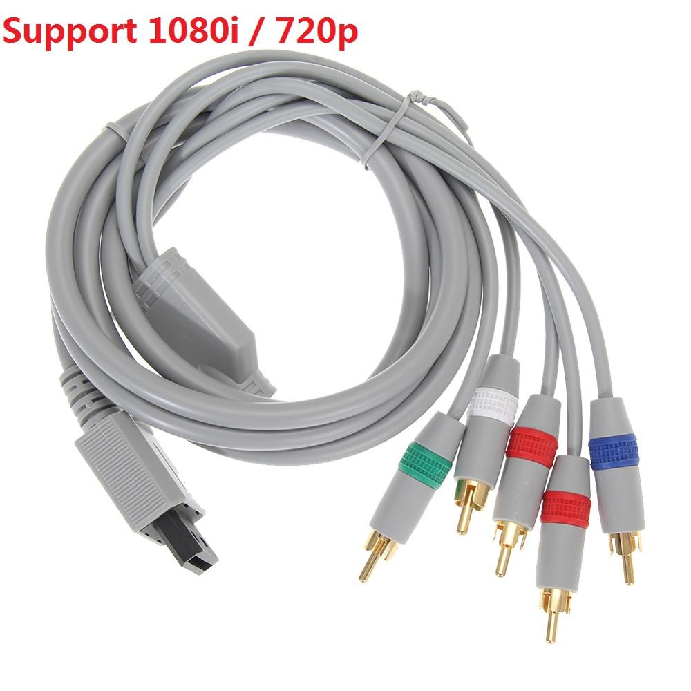 1080P Component Kabel Hdtv Audio Video Av 5RCA Kabel Voor Nintendo Wii Game Kabel Ondersteuning 1080i/720P hdtv Systeem