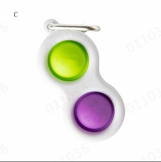 12 × 12cm Push Bubble Fidget zabawka sensoryczna ADHD autyzm specjalne potrzeby zabawki antystresowe zabawki antystresowe zabawki dekompresyjne dla dzieci: E