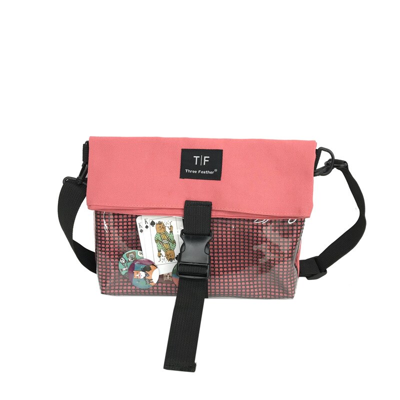 Liefhebbers Messenger Tassen Japanse Stijl Ita Tas voor Meisjes Persoonlijkheid Duidelijke Zak Zomer Cool Itabag streetwear tassen vrouwen H812: pink