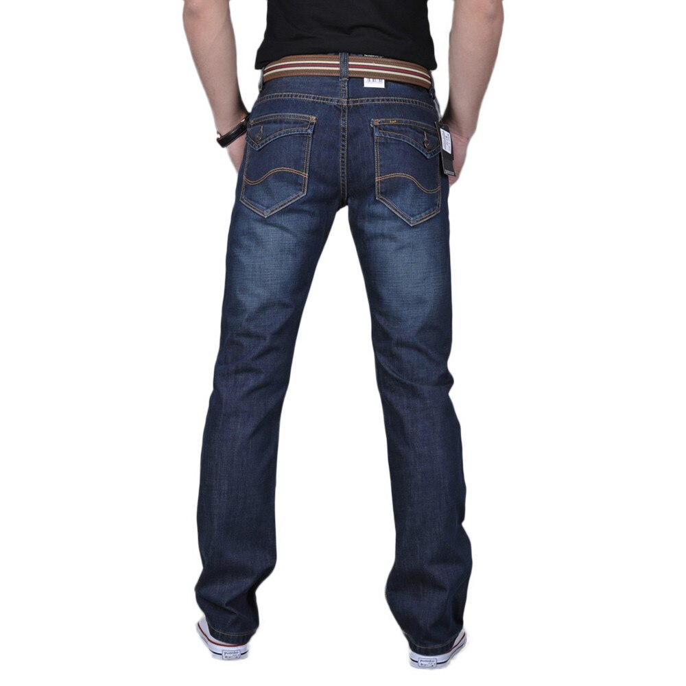 Men's Casual Autumn Denim Cotton Hip Hop Loose Work Long Trousers Jeans Denim Pants Loose Fit Trousers Brand Menswear