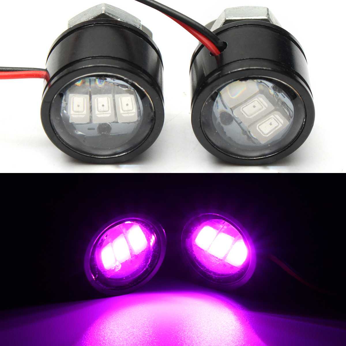 Ampoules pour clignotants de moto 12V | Paire, ampoules pour rétroviseur clignotant, lampe oeil aigle 3LED ampoule universelle