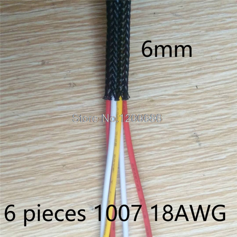 10m kabelhylster sort trådbeskyttelse pet nylon kabelhylstre wire kabel flettet kabelhylster 2/4/6/8/10/12/16/18mm