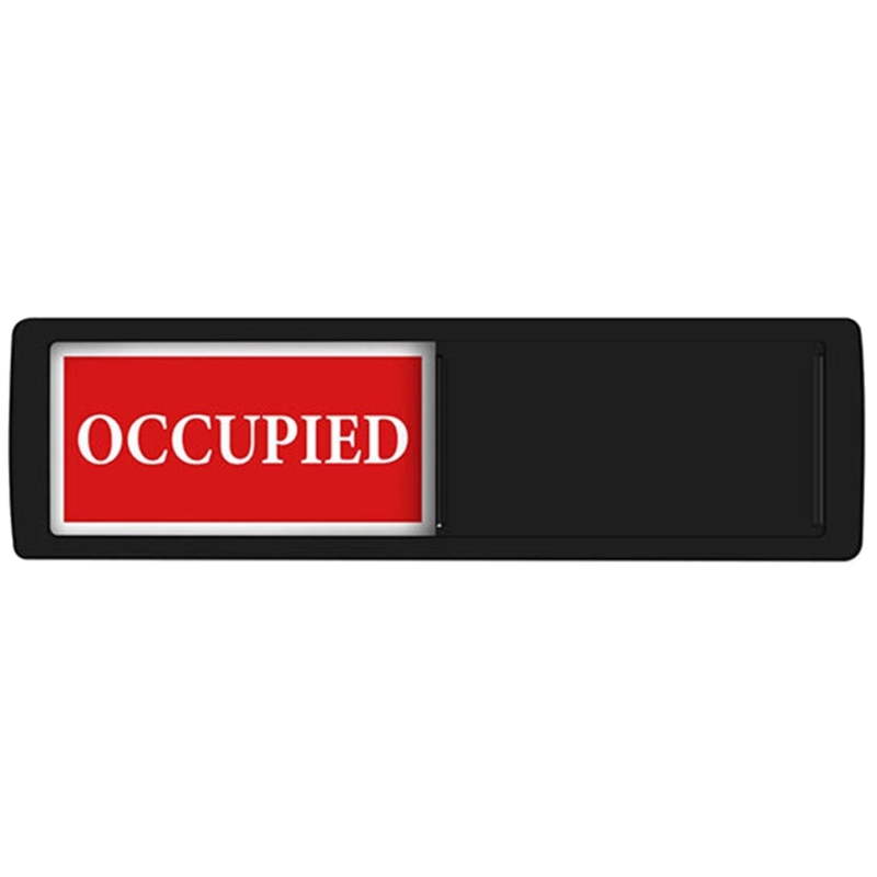 Easy to Use Sliding Door Sign Occupied/Vacant Door Signs Know When to Enter Vacant or In Use Slider Door Indicators: black