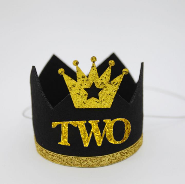 1 Pc Birthday Hats Decor Cap One First Birthday Hat Princess Boy Crown 1st 2nd 3rd Year Old Number Birthday Party Decorations: 5