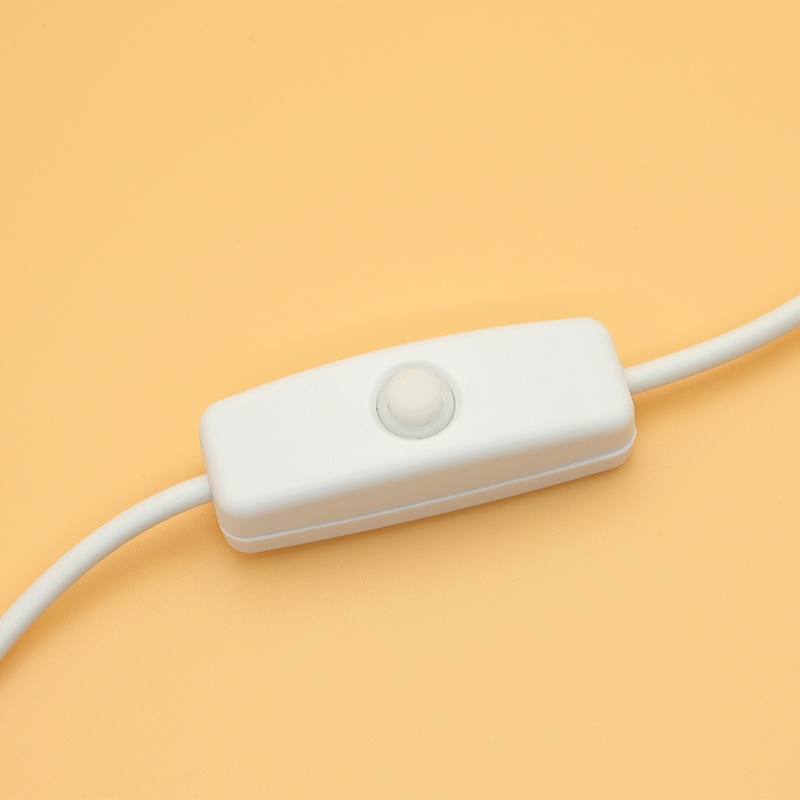 Cable de alimentación con interruptor de 5V, Cable de conexión USB macho a 2 núcleos, botón de 501 encendido y apagado para lámpara de tira LED, bombilla DIY, 1/5/10 Uds.