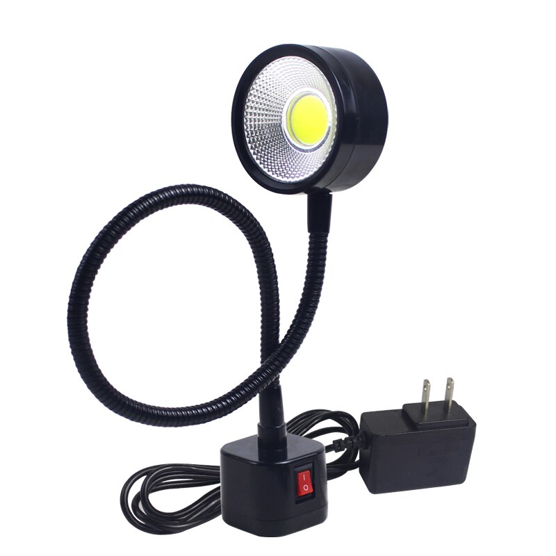 LED-arbeitslicht Magnet Basis flexibel Schwanenhals Lampe 5W NäHenne Kleidung Maschine Licht Mit Stecker: 220V EU Stecker