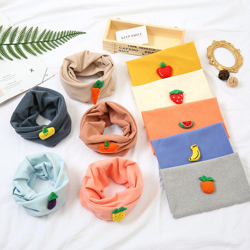 Herfst Winter Kinderen Katoenen Sjaal Winddicht Baby Warm Sjaal Cartoon Kids Uitlaten Lcasual Jongens Kraag Meisjes Halsdoek