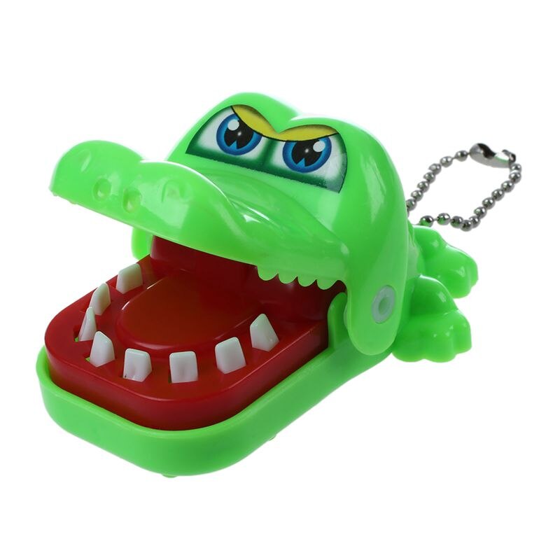 jouet Crocodile dentiste morsure avec porte-clés vert: Default Title