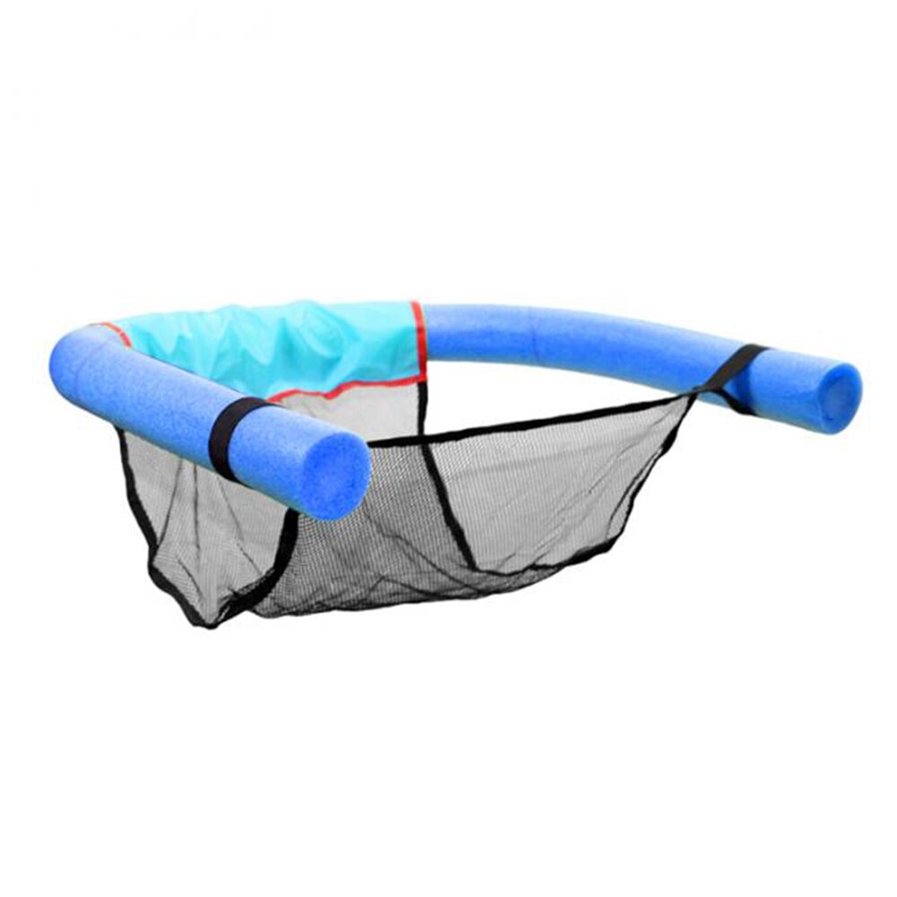 Fantastisk svømning noodle sæde pool flydende mesh stol flydende seng slynge flydende float pool rejse strand sæder: Jeg er blå